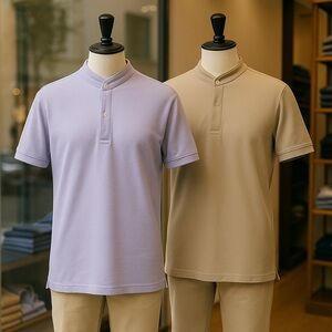 Massimo Dutti Lot of (2) Slim Fit Tees Preppy Old Money Travel European S/M